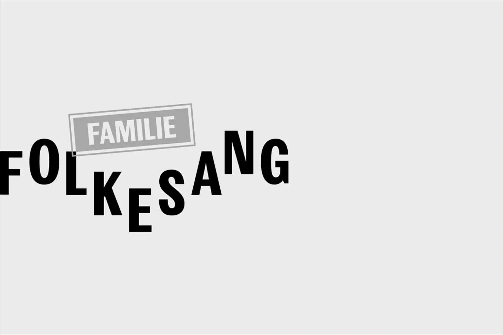 Scenefoto fra Familiesang