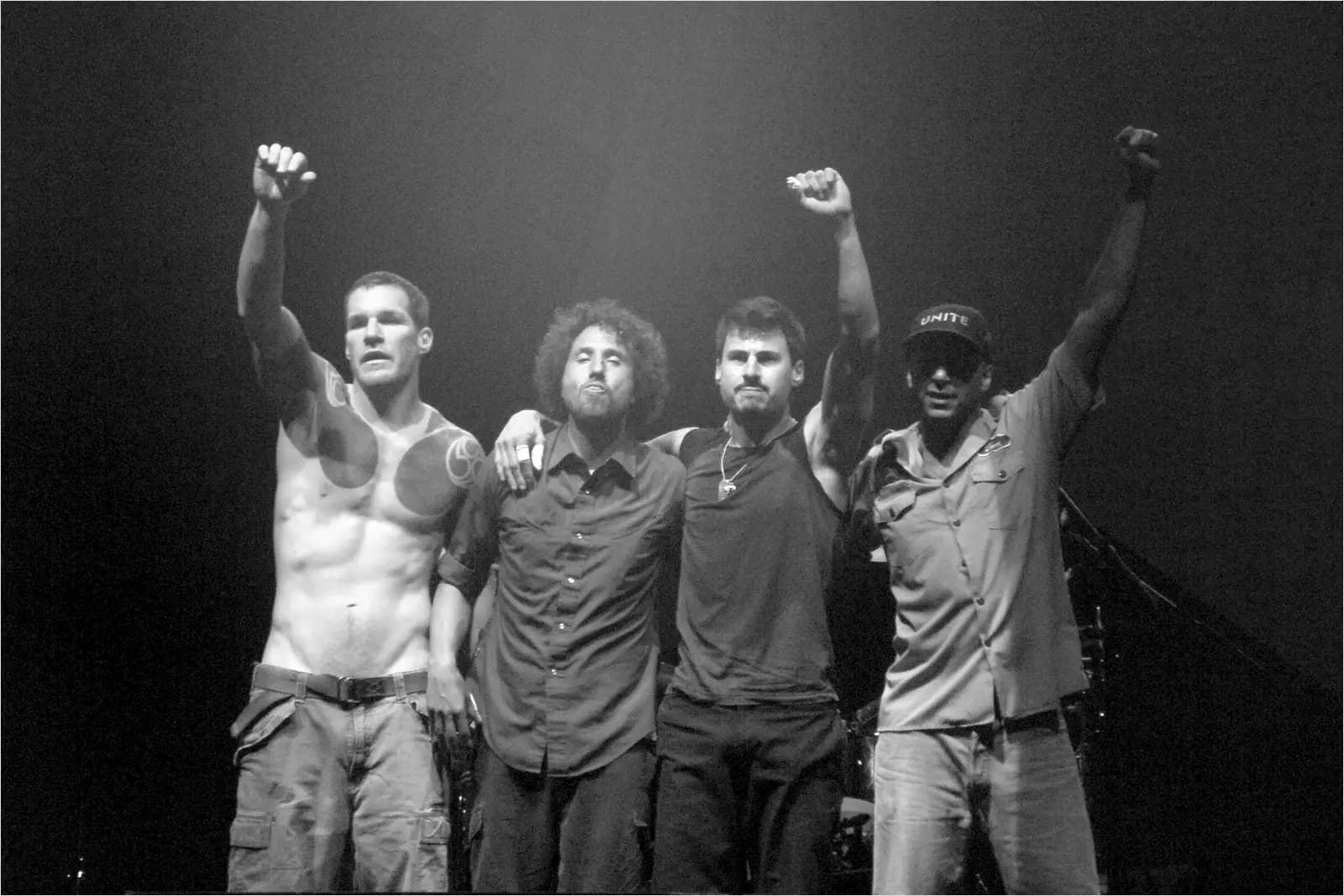 Pressefoto af Rage Against the Machine